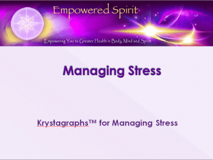 Stress, energy healing